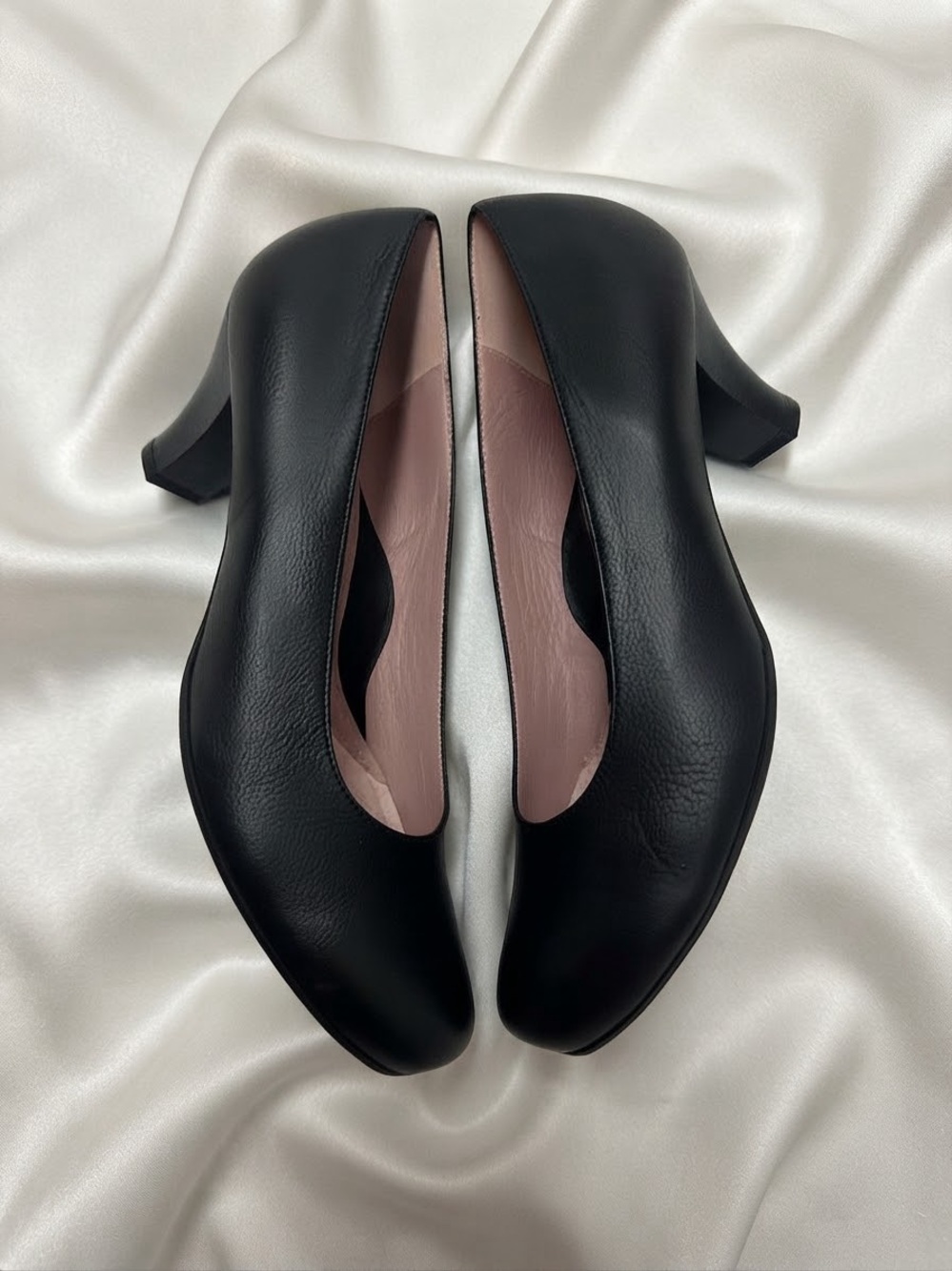 Beautifeel Women’s 41 (US 10-10.5) Black Leather Classic Heels Pumps